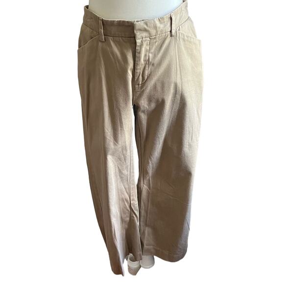 90s Vintage Lee Jeans Chino Pants Size 6 Khaki Beige Dress PETITE Bootcut Office - Picture 16 of 16